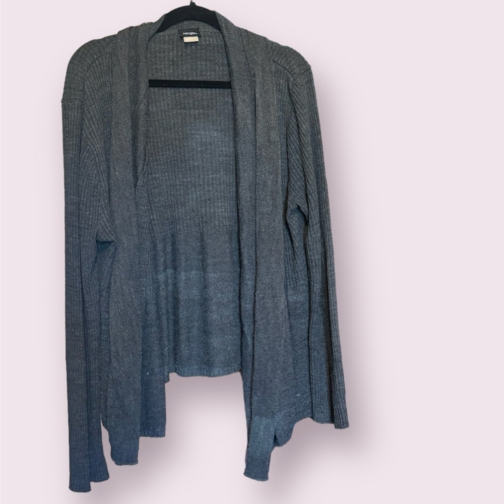 Mingle Knit Cardigan, Grey
